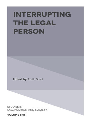 cover image of Interrupting the Legal Person